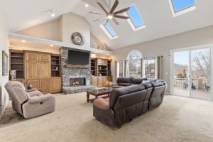 Spacious living room with large windows at 1069 Windsor Drive, Gallatin, TN.